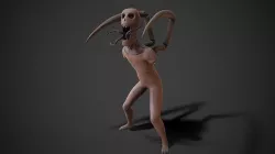 PBR Infected Zombie Low-poly 3D model