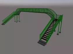 Pedestrian Bridge FCCA 3D model