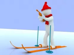 people with the Winter Olympics Low-poly 3D model