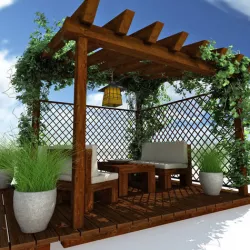 Pergola Garden 3D model