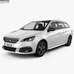 Peugeot 308 SW GT Line 2017 3D model