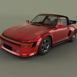 Porsche 911 Slantnose Targa 3D model