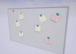 Post-It Border Low-poly 3D model