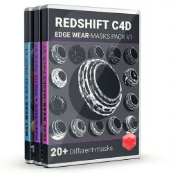 Procedural edge wear - masks and materials - RedShift Texture