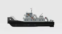 Push Boat Ferry 3D model
