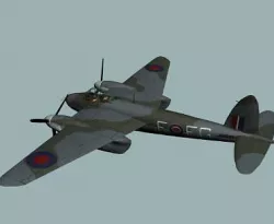 RAF WWII Mosquito FB-VI  fighter bomber  3D model