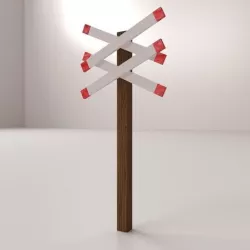 Railroad Crossing 3D model