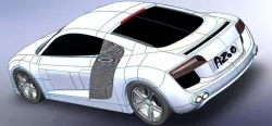 re-design of audi r8 2008 3D model