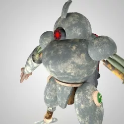 robot browny  Low-poly 3D model
