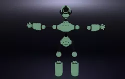 robot cccp Low-poly 3D model