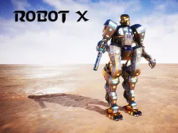 Robot X for Unreal Low-poly 3D model