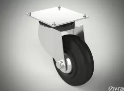 Roulette for industrial table  3D model
