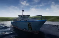 Rusty Ship Low-poly 3D model
