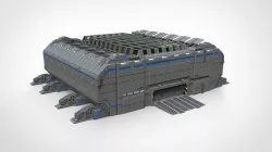 sci-fi architecture 1 3D model