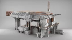 sci-fi architecture 8 3D model