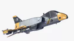 Sci-Fi Starfighter Navy PBR 3D model