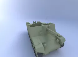 Sexton Tank 88 mm 3D model
