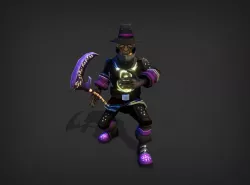 Shadow Priest Model Low-poly 3D model