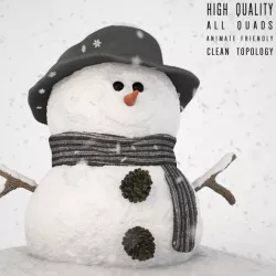 Snowman 3D model