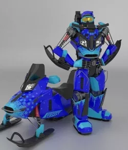 Snowmobile Transformer 3D model 3D model