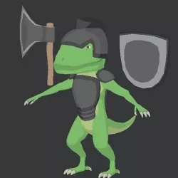 Solider Lizard Low-poly 3D model
