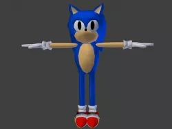 Sonic - Sonic The Hedgehog Low-poly 3D model