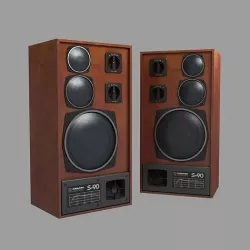 soviet acoustic speakers  3D model
