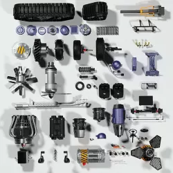 Spare parts 3D model