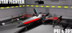 Star Fighter X-Wing 3D model