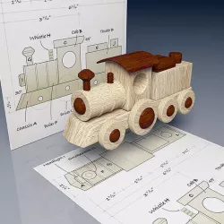 Steam trains 3D model