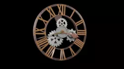 sTEAMpUNK wALL CloCK 3D model