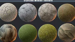 Stylized Nature PBR texture pack  Texture