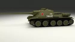 SU 100 Tank Destroyer 3D model