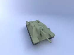 SU-122 Tank, (122 mm) 3D model
