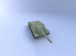 SU-152 Tank, (152 mm) 3D model