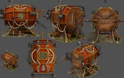 submarine 3D model