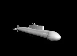 Submarine 949A  Low-poly 3D model