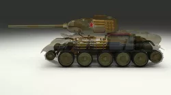 T-34 85 Interior Engine Bay Full Camo 3D model