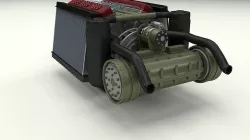 T-34 Engine and Transmission Full 3D model