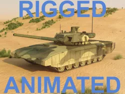 T14 Armata Rigged and animated 3D model