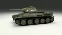T34 76 Tank 3D model