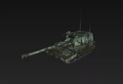 Tank K9 - Thunder Low-poly 3D model