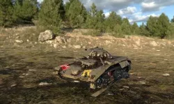 tank low poly Low-poly 3D model