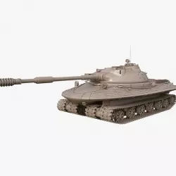 Tank Object 279 Soviet Clay Mental Ray 3D model
