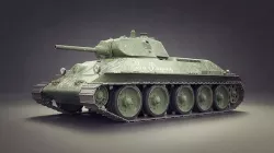 Tank t-34 1940 3D model