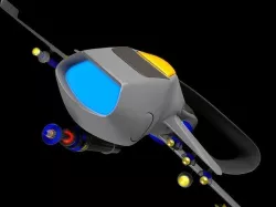 The Avenger UAV Fiction Military Drone 3D model