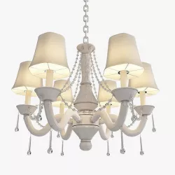 Traditional Stem Chandelier  3D model