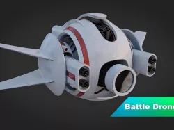 Transforming Battle-Drone 3D model