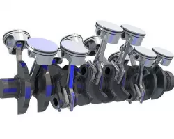 V12 Engine Cylinders 3D model