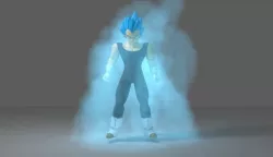 Vegeta Super Saiyan Blue Low-poly 3D model